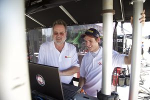 Brabham working with Engineer, Andy Brown – both struck up a great working relationship from the beginning