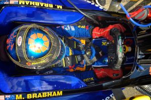 Matt Brabham focused on the job at hand during Armed Forces Pole Day